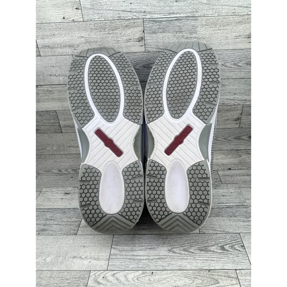 Orthofeet Edgewater 618 Men Sz Wide 11.5 2E Gray Mesh Walking‎ Shoes Sneakers